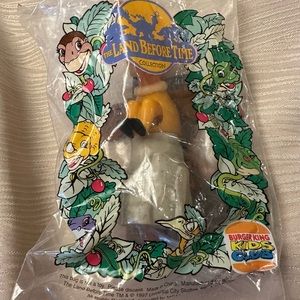 Vtg 1997 Land Before Time Dinosaur Figure Toy Burger King toy flapping wings nwt